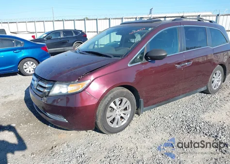 2014 Honda Odyssey Ex-L z USA, uszkodzony, nr VIN 5FNRL5H65EB037820